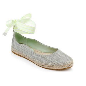 NEW ZAC ZAC POSEN Green Vinca Ankle Strap Espadrille Sz 8 1/2